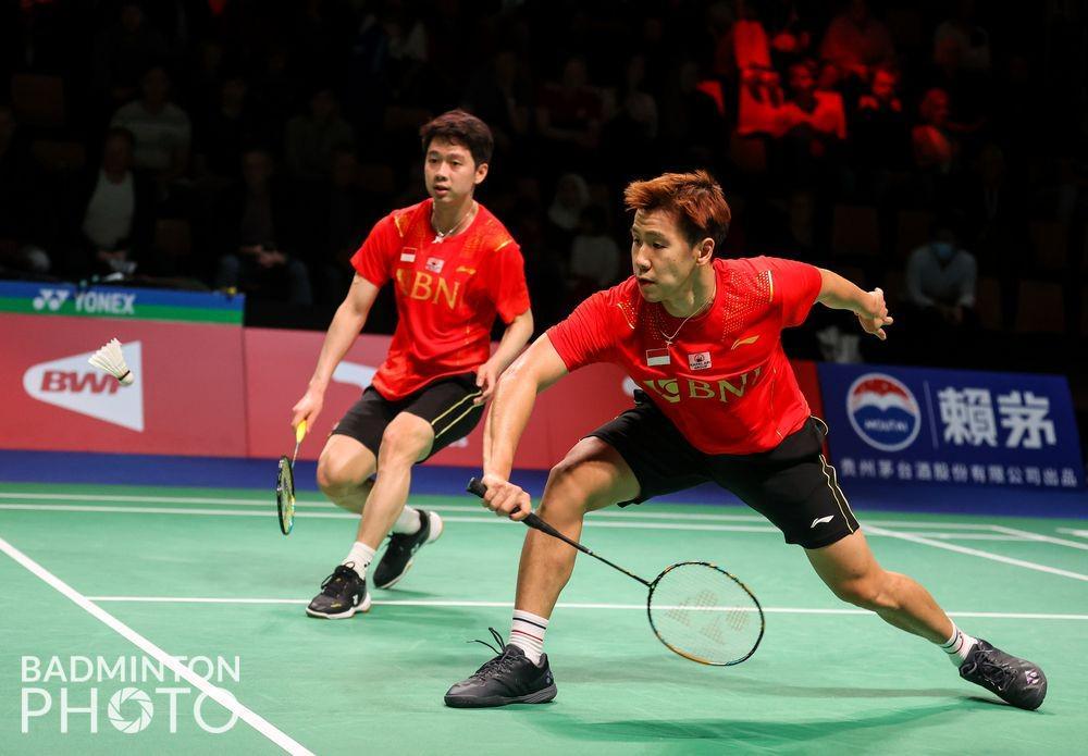 Kevin Sanjaya Sukamuljo/Marcus Fernaldi Gideon di Piala Thomas 2020 (Dok.BadmintonPhoto)