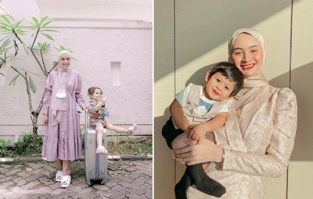 potret influencer hijab dan buah hati (instagram.com/hamidahrachmayanti | instagram.com/sabrinasosiwan)
