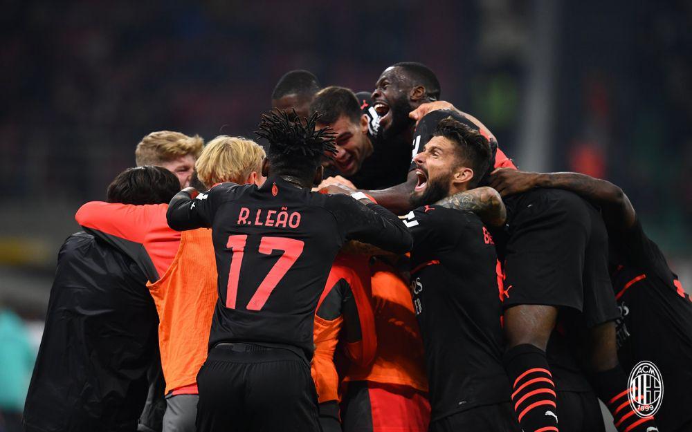 selebrasi kemenangan AC Milan (twitter.com/acmilan)