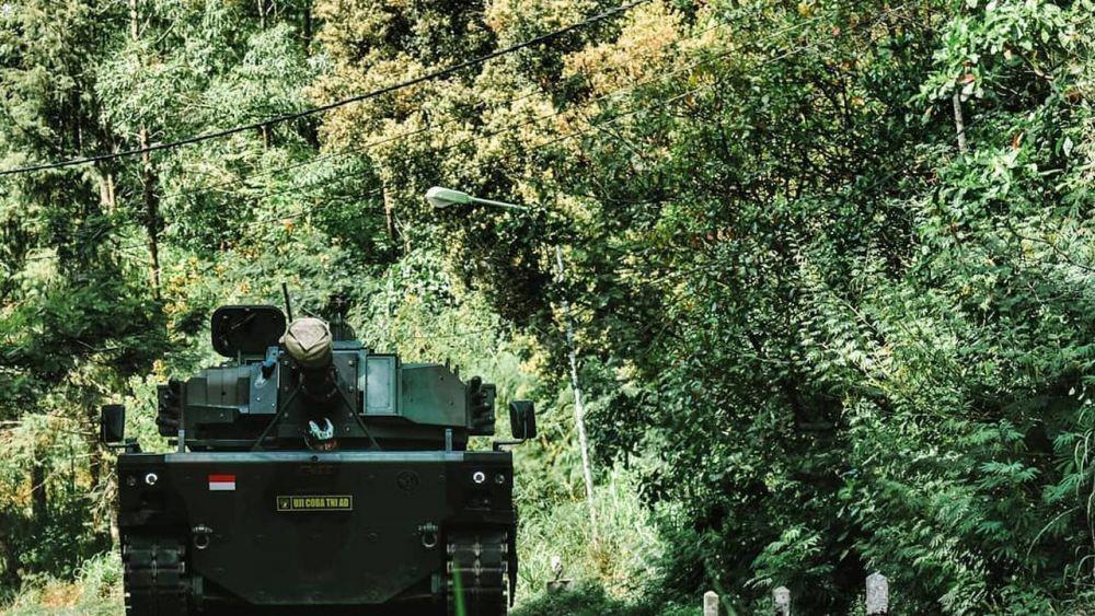 Ilustrasi tank medium harimau yang diproduksi oleh PT Pindad dan perusahaan Turki FNSS Defence System. (dok. PT Pindad)