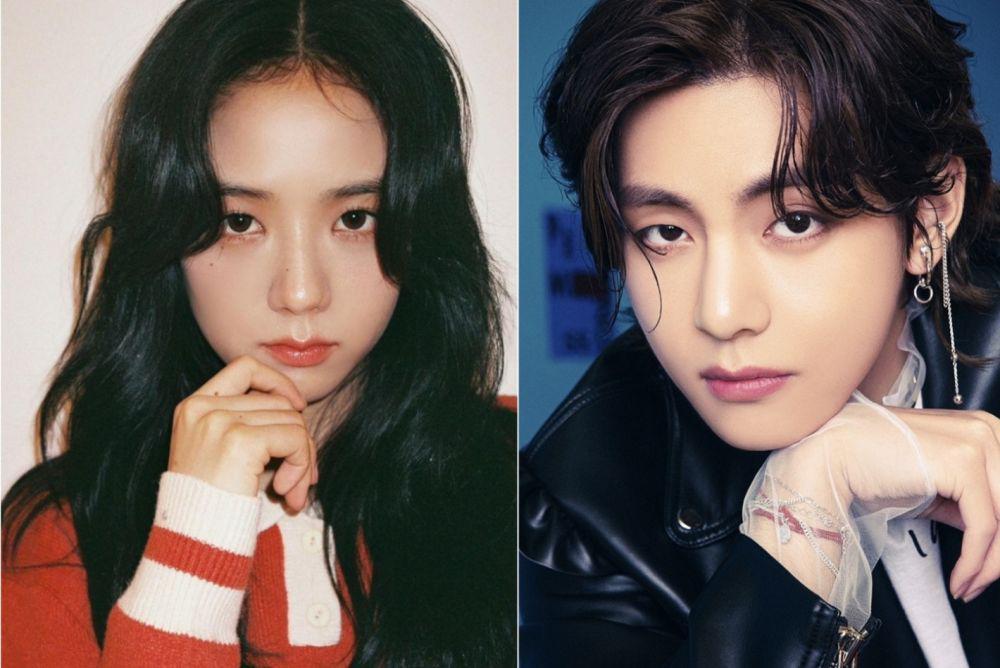 Jisoo BLACKPINK dan V BTS (instagram.com/sooyaaa__ | instagram.com/bts.bighitofficial)