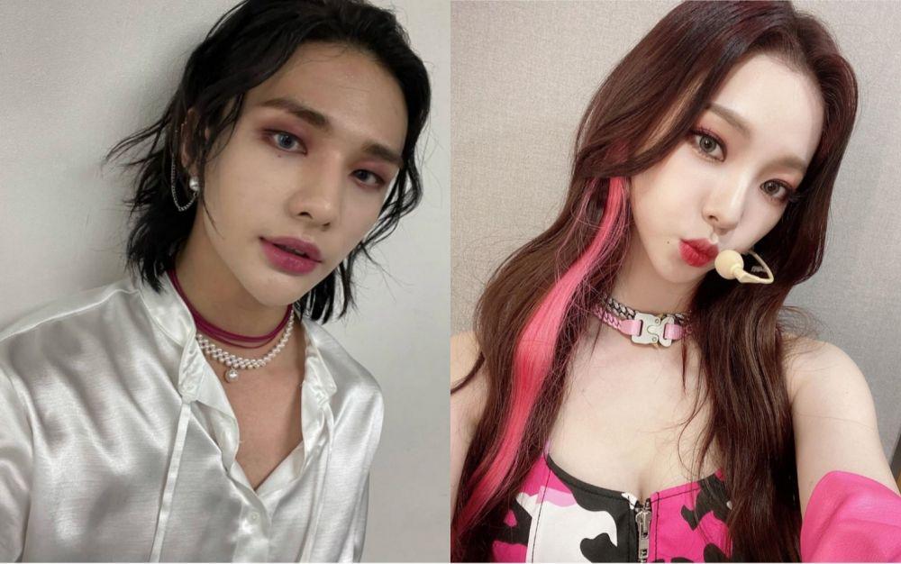 Hyunjin Stray Kids dan Karina aespa (instagram.com/realstraykids | instagram.com/aespa_official)