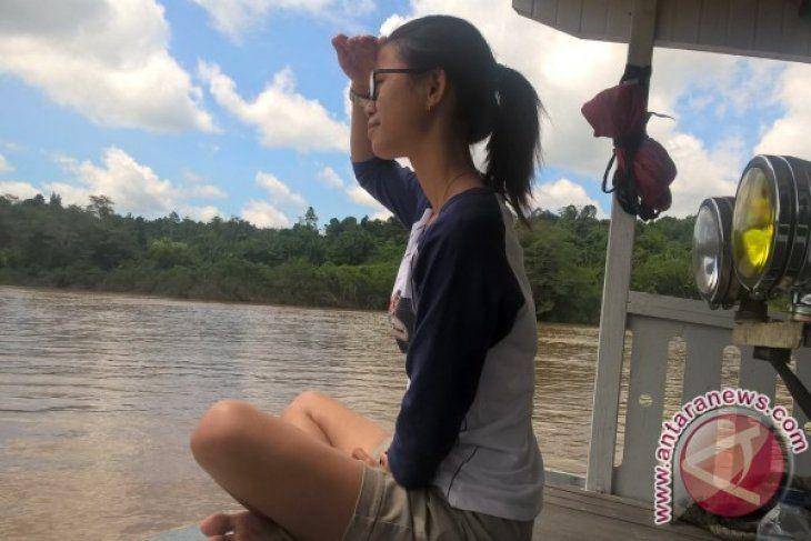 Sungai di Mahakam Ulu Kalimantan Timur. Foto Antara