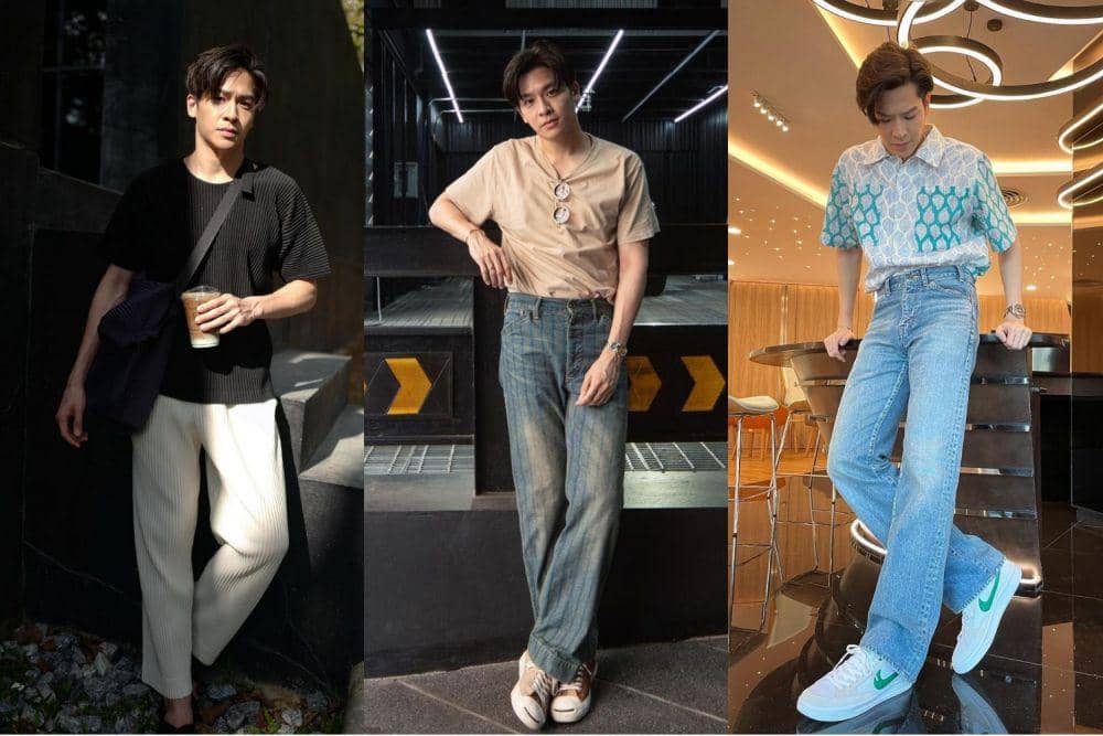 10 Ide Outfit Kasual ala March Chutavuth, Gaya Modis yang Effortless
