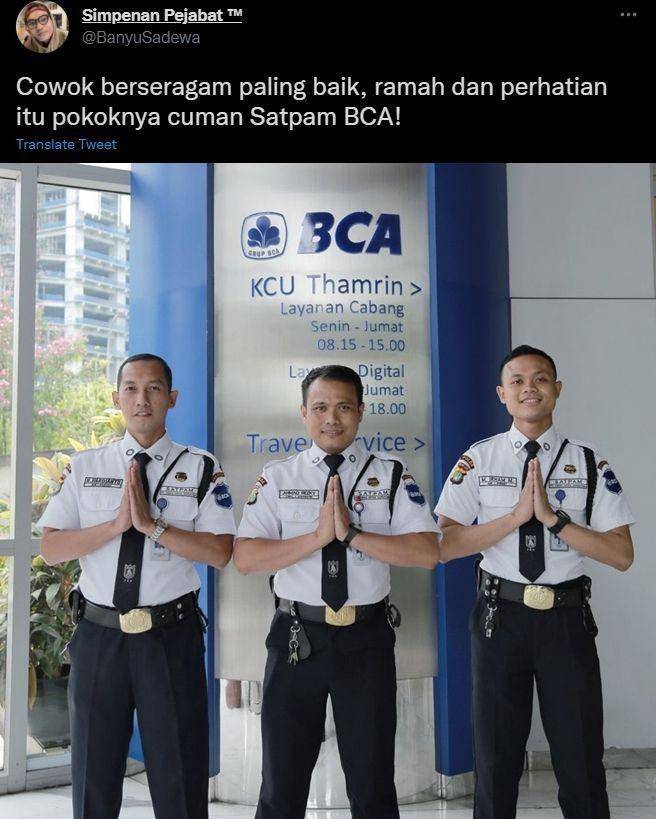 curhat baper dengan satpam (twitter.com/banyusadewa)