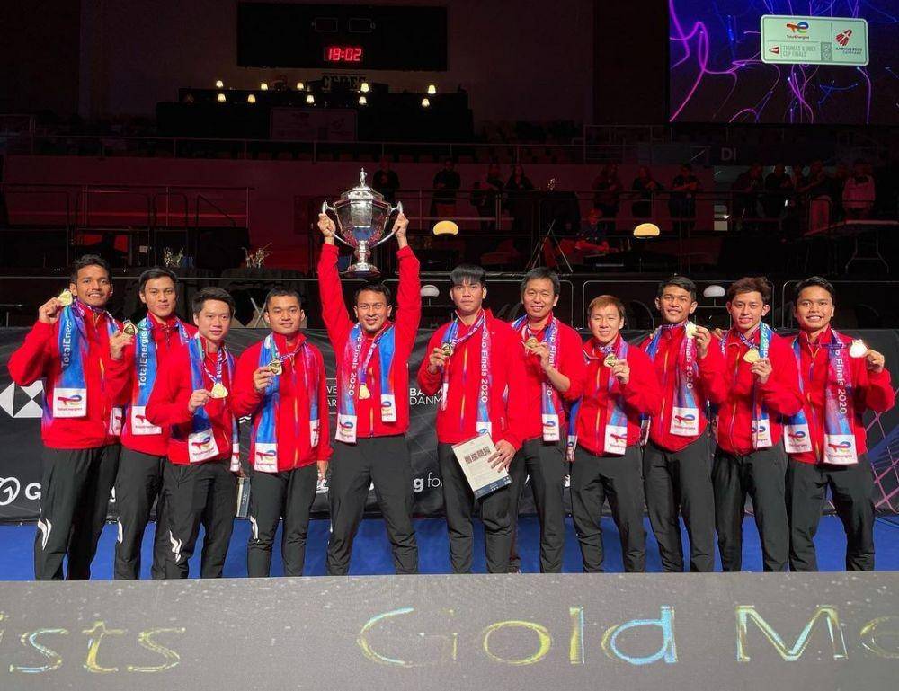 Mohammad Ahsan unggah foto kemenangan Indonesia di Piala Thomas 2020 (instagram.com/king.chayra)