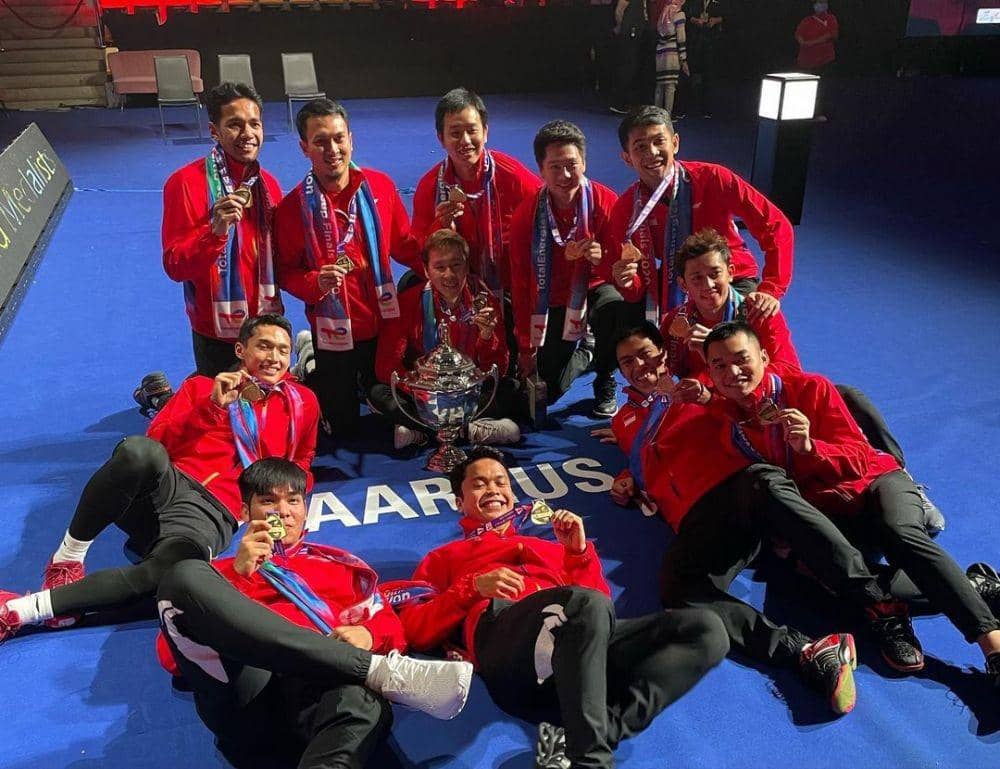 Mohammad Ahsan unggah foto kemenangan Indonesia di Piala Thomas 2020 (instagram.com/king.chayra)