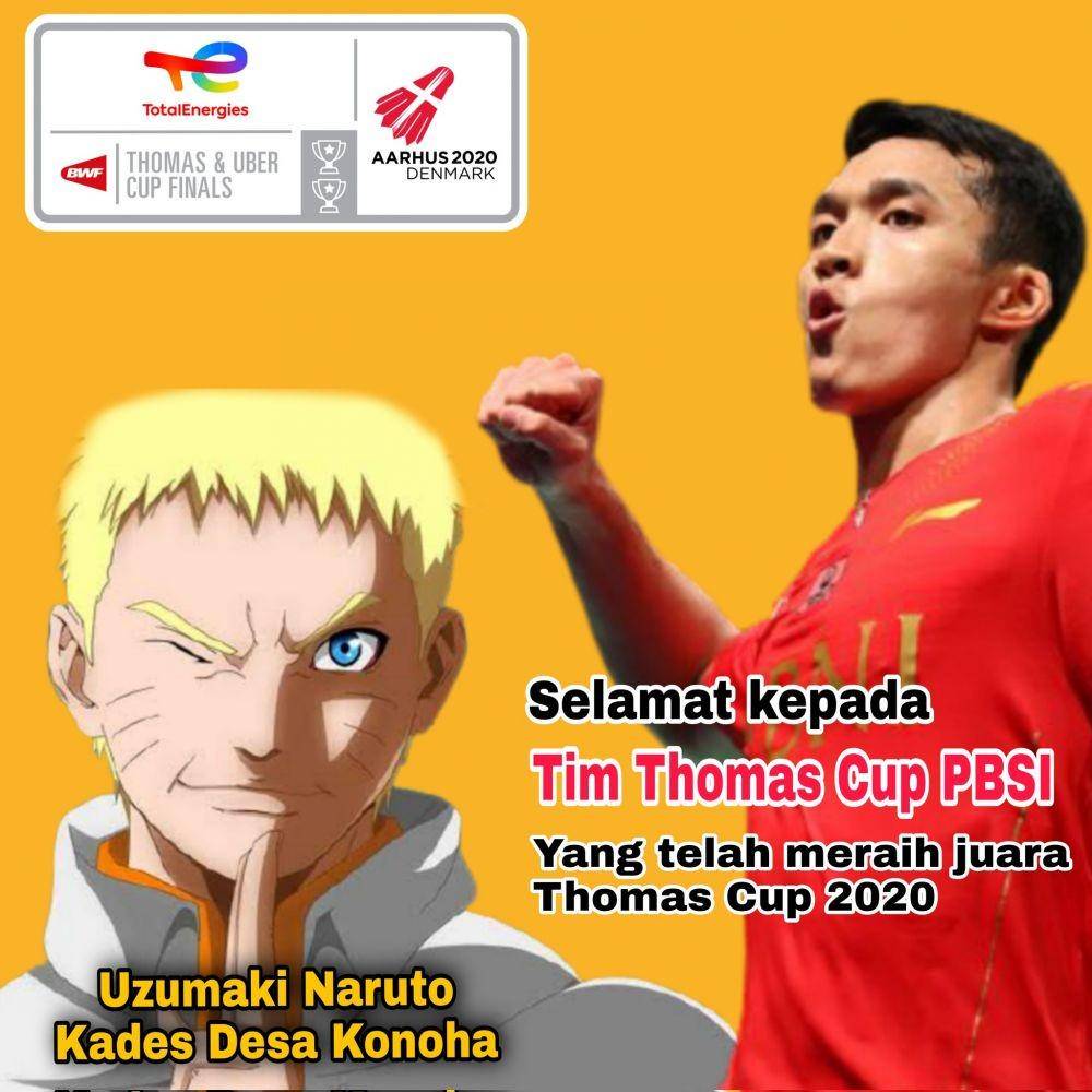 ucapan selamat warganet tim Thomas Indonesia (twitter.com/yamikillua)