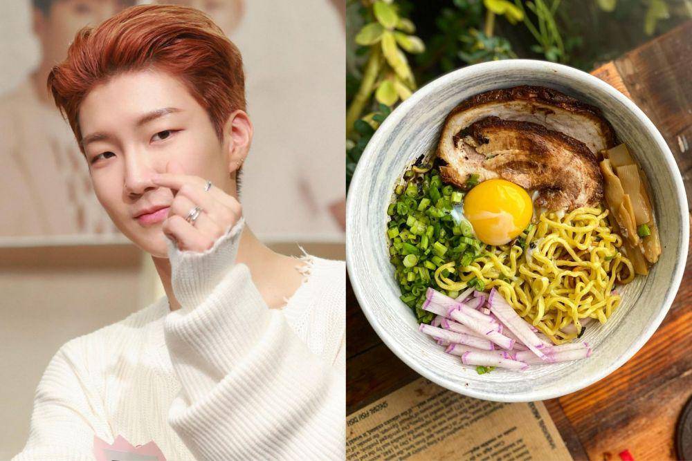 Seunghoon dan ilustrasi ramen abura soba (instagram.com/winnerseunghoon__ | instagram.com/ramenclubnyc)