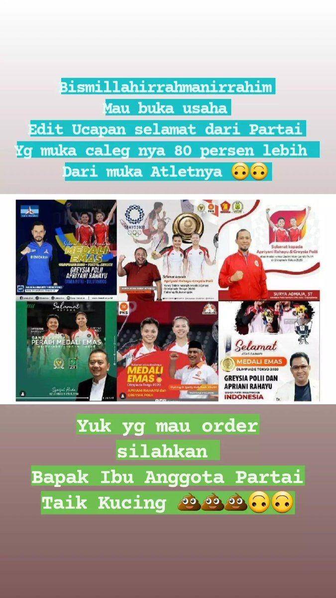 ucapan selamat warganet tim Thomas Indonesia (twitter.com/nanangtofik2)