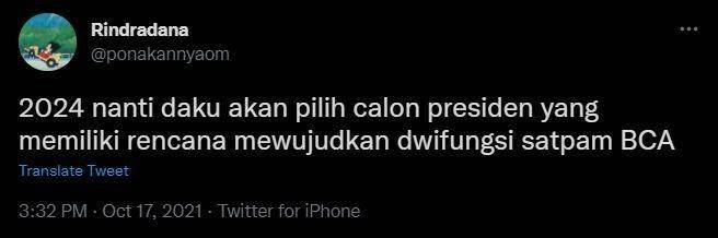 curhat baper dengan satpam (twitter.com/ponakannyaom)