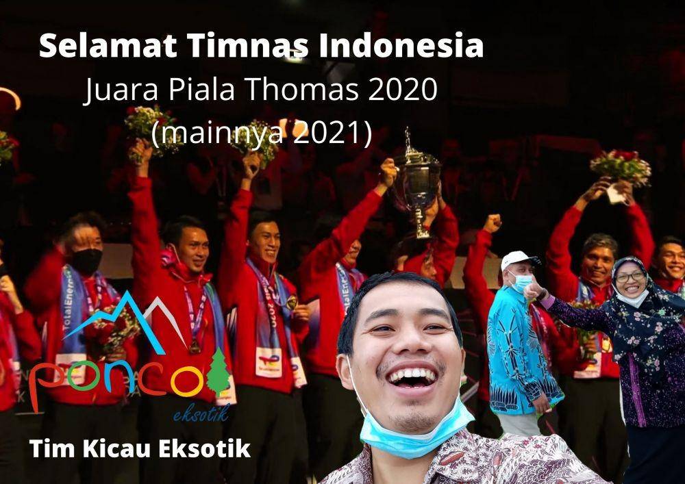 ucapan selamat warganet tim Thomas Indonesia (twitter.com/irvan_dersar)