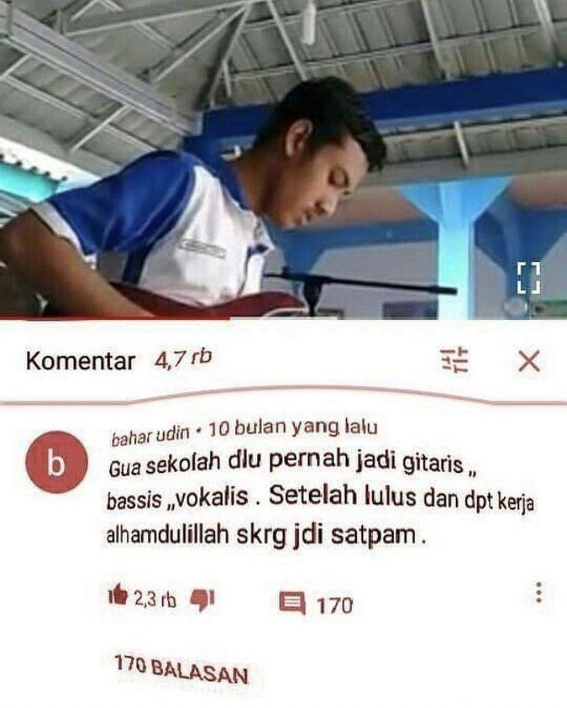 curhat baper dengan satpam (twitter.com/txtdaripelajar)