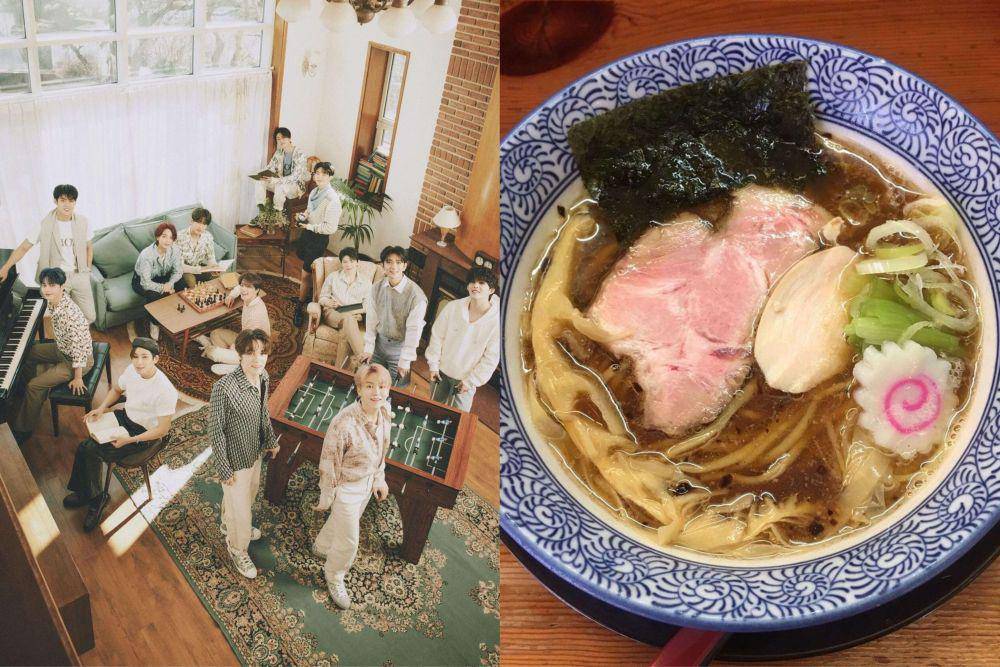 Seventeen dan ilustrasi ramen (instagram.com/saythename_17 | instagram.com/s405xx)