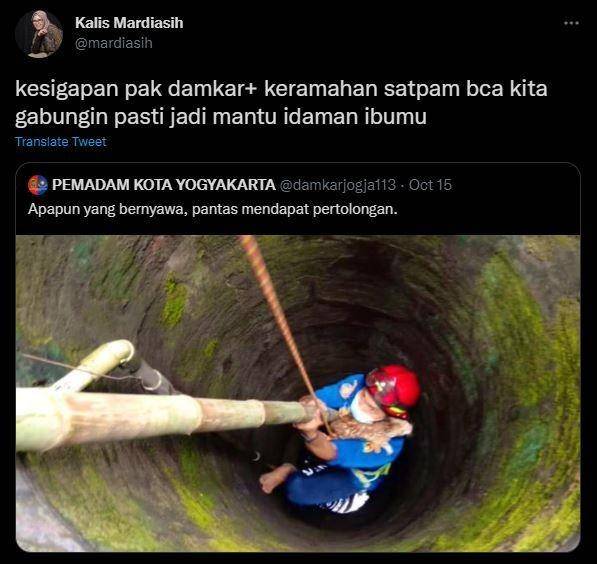 curhat baper dengan satpam (twitter.com/mardiasih)