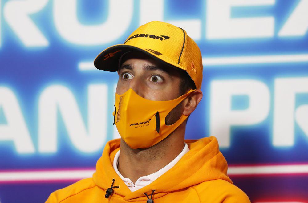 Daniel Ricciardo pada sebuah sesi konferensi pers (twitter.com/F1)