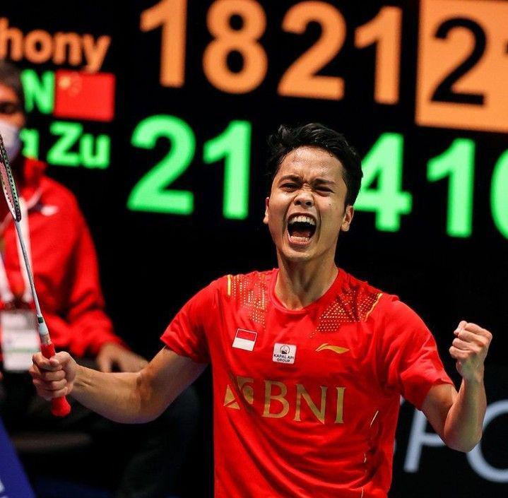 momen selebrasi Indonesia di Thomas Cup 2020 (instagram.com/bwf.official)