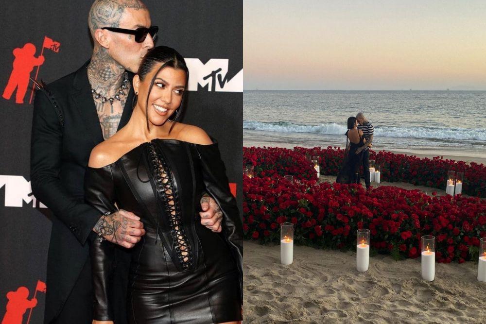 9 Gaya Pacaran Kourtney Kardashian dan Travis Barker, Resmi Tunangan