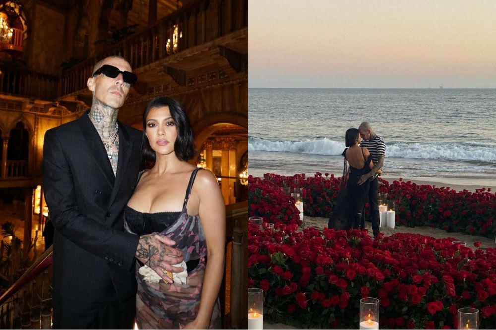 10 Momen Kourtney Kardashian dan Travis Barker, Resmi Tunangan!