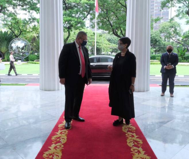 Menlu Malaysia, Saifuddin Abdullah, berkunjung ke Indonesia (Dok. Kemlu)