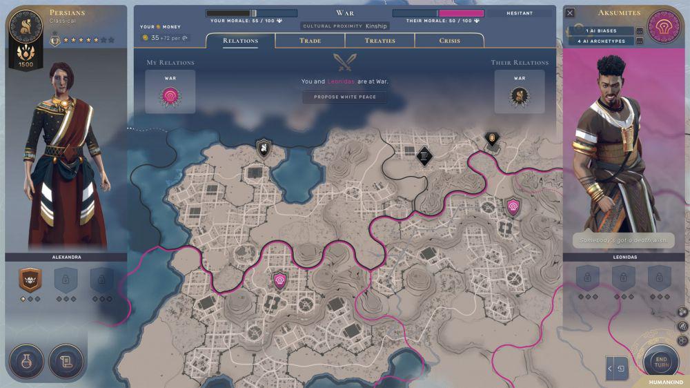 Gameplay rumit dalam Humankind justru terasa mengasyikkan. (dok. Amplitude Studios/Humankind)