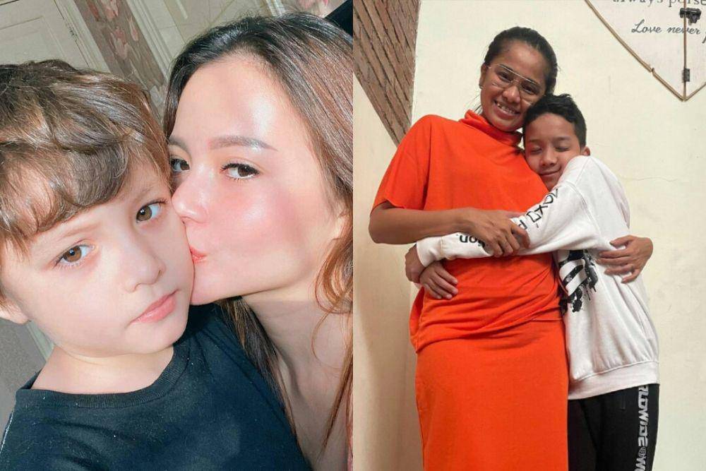 kolase potret keibuan artis sinetron yang berstatus single mom (instagram.com/vokevictoriaaa | instagram.com/cqawaode)
