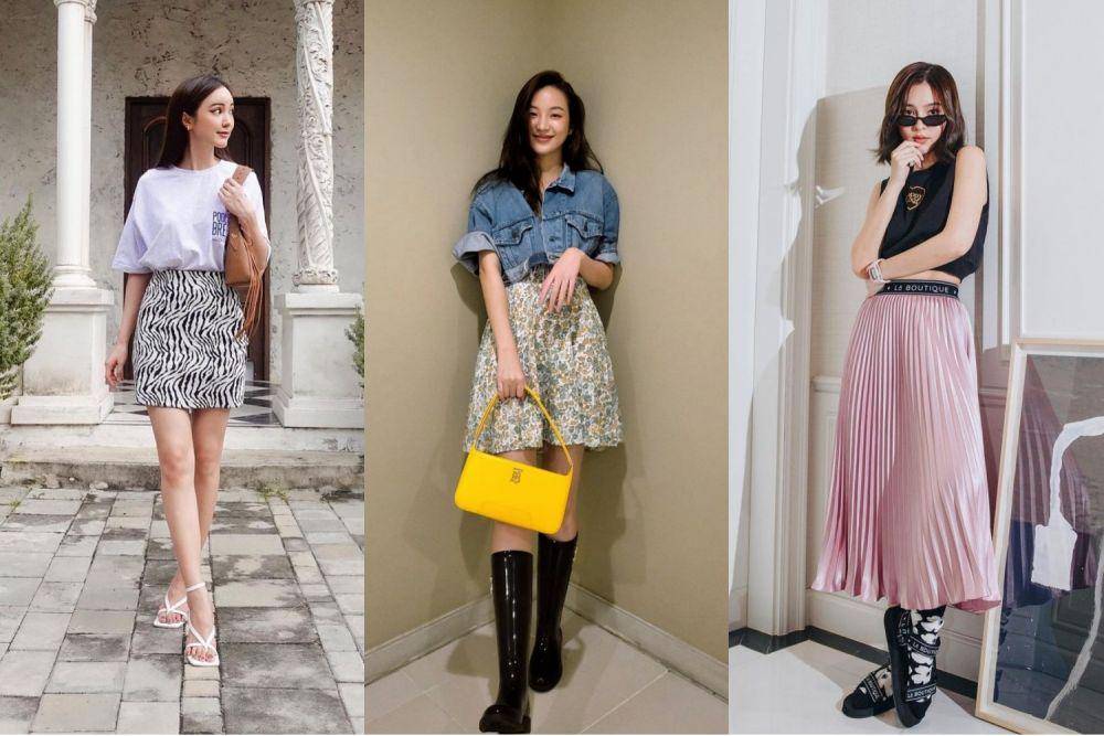 Mix and match rok ala aktris Thailand (instagram.com/buanalinthip | instagram.com/thanaerngnin | instagram.com/aom_sushar)