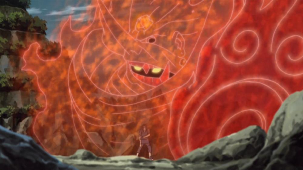 Itachi menggunakan Susanoo. (dok. Crunchyroll/Naruto: Shipudden)