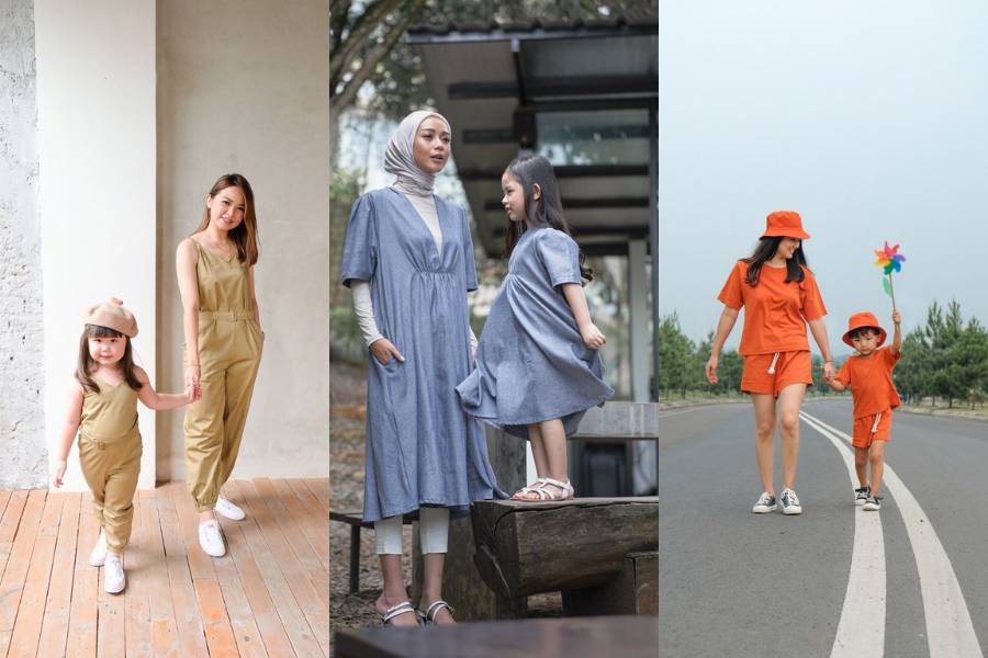 Inspirasi outif kembaran antara ibu dan anak (dok. Kiddiposh)