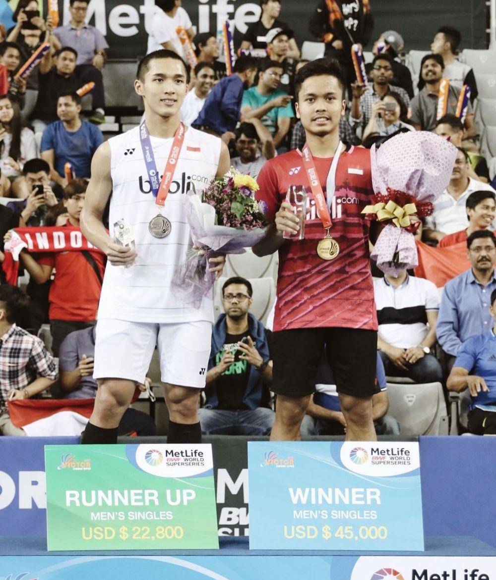 Anthony Sinisuka Ginting saat menjuarai Korea Open 2017. (instagram.com/sinisukanthony)