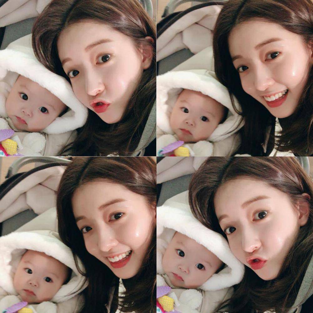 Jung In Sun dan baby Sol (instagram.com/jung_insun.gram)