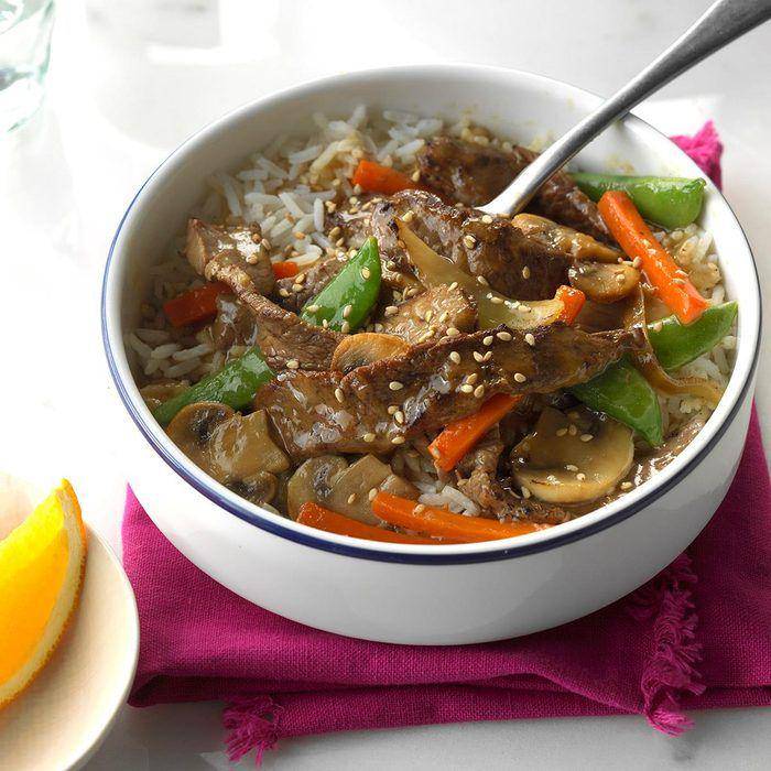 ilustrasi beef orange stir fry (www.tasteofhome.com/Taste of Home)