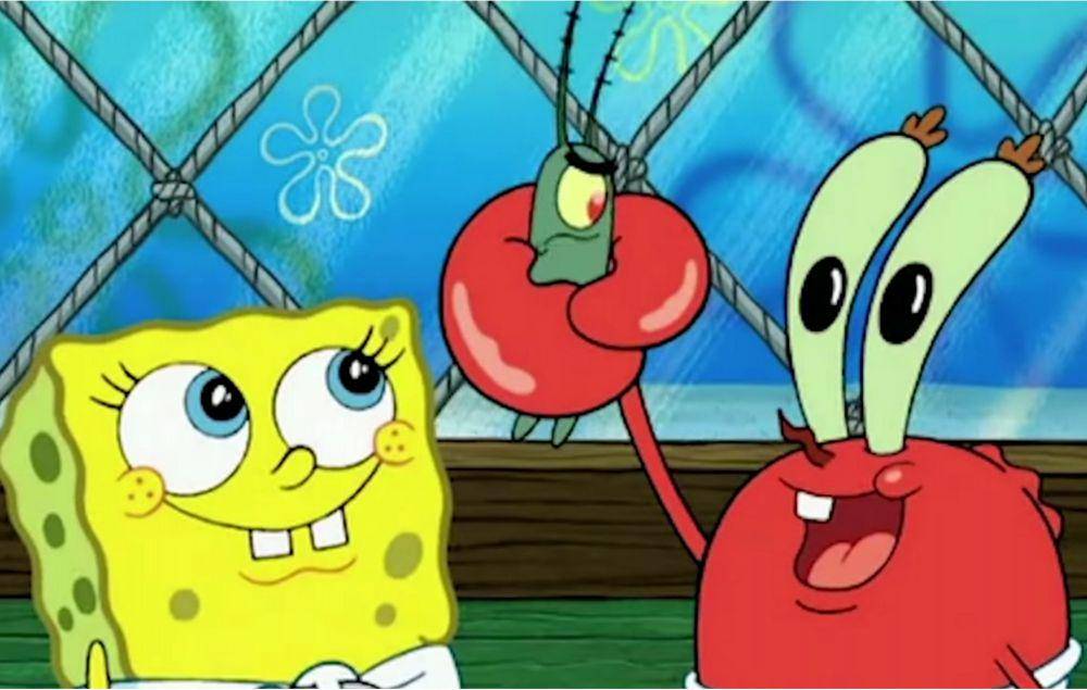 karakter Plankton, SpongeBob SquarePants dan Mr. Krabs (youtube.com/SpongeBob SquarePants Official)