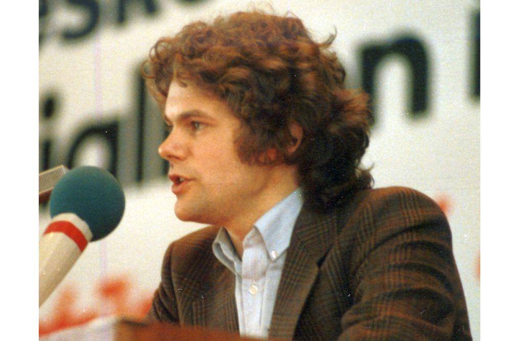 Olaf Scholz ketika masih muda dan bergabung dengan Jusos (Wikipedia.org/Gladstone~dewiki)