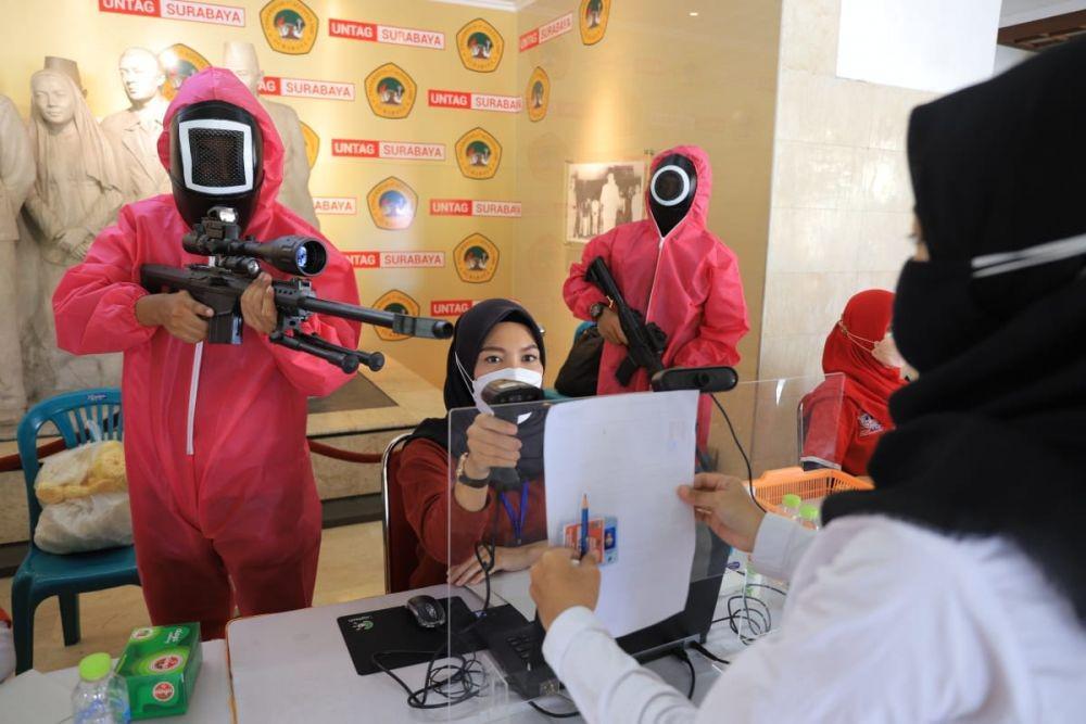 Tes SKD CPNS Kemenkumham Jatim bernuansa Squid Game. Dok. Humas Kemenkumham Jatim.