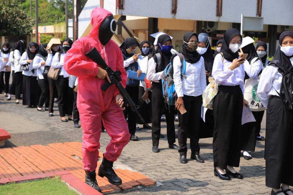 Tes SKD CPNS Kemenkumham Jatim bernuansa Squid Game. Dok. Humas Kemenkumham Jatim.