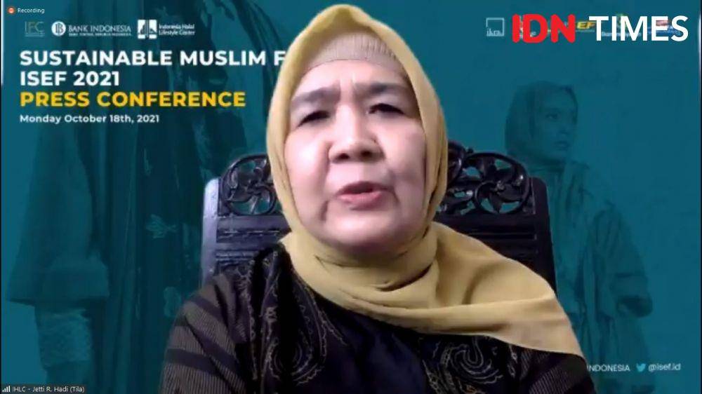 Press Conference Sustainable Muslim Fashion ISEF 2021. Senin (18/10/2021). (IDN Times/Annisa Nisrina)