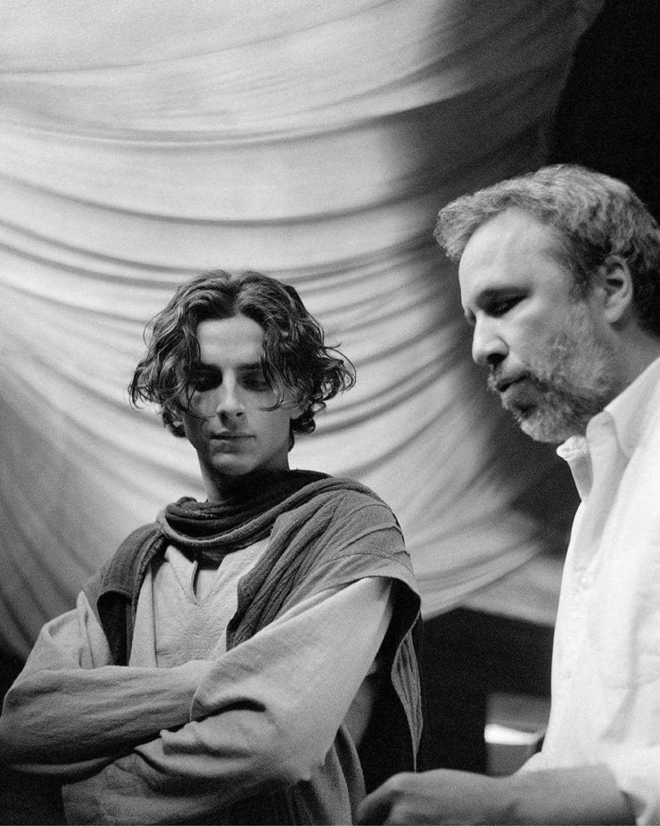 Timothée Chalamet dan Denis Villeneuve (instagram.com/dunemovie)