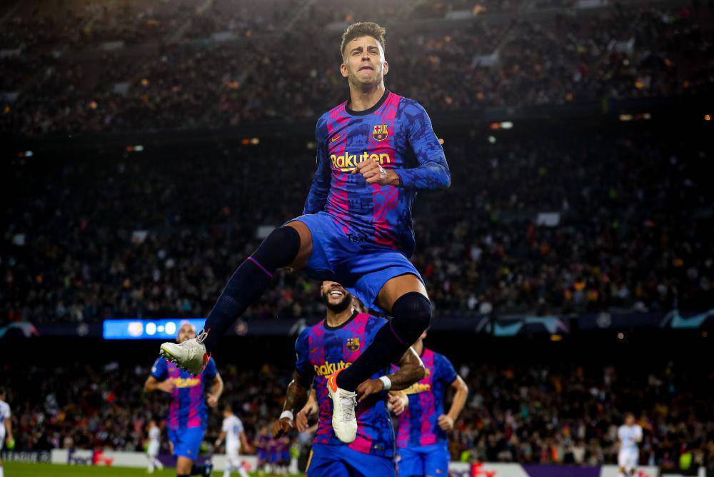 selebrasi gol Gerard Pique (twitter.com/FCBarcelona)