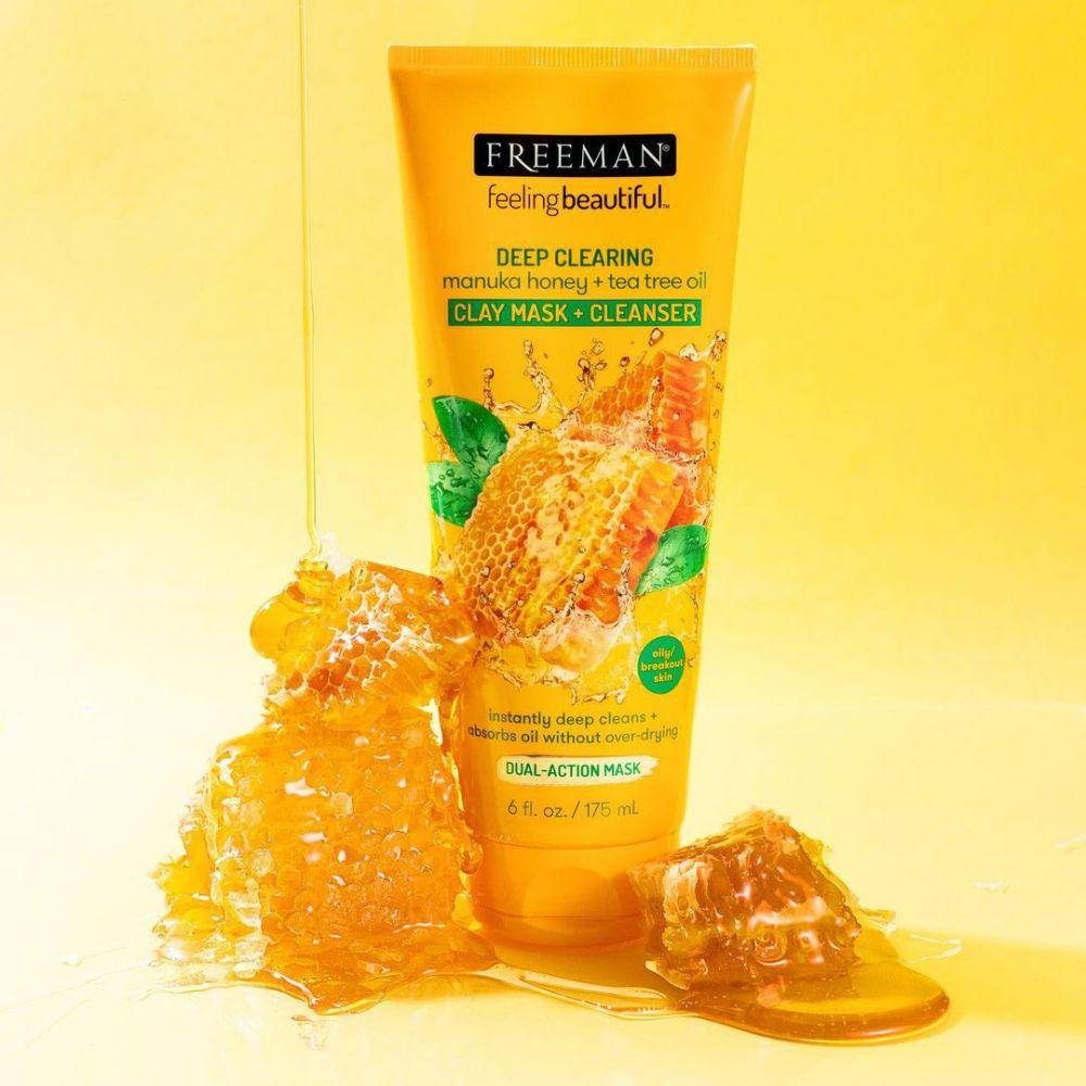 Ilustrasi Freeman Deep Cleansing Manuka Honey + Tea Tree Oil Clay Mask and Cleanser (instagram.com/freemanbeauty)