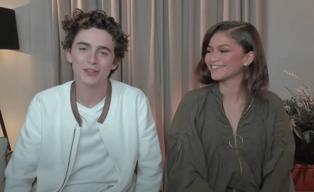 Timothée Chalamet dan Zendaya (youtube.com/buzzfeedceleb)