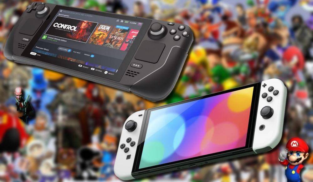 ilustrasi Steam Deck vs Nintendo Switch OLED (notebookcheck.com)