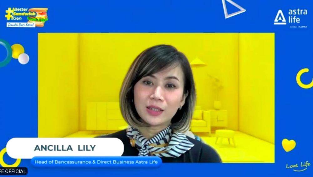 Head of Bancassurance & Direct Business Astra Life, Ancilla Lily (dok. Tangkapan Layar)