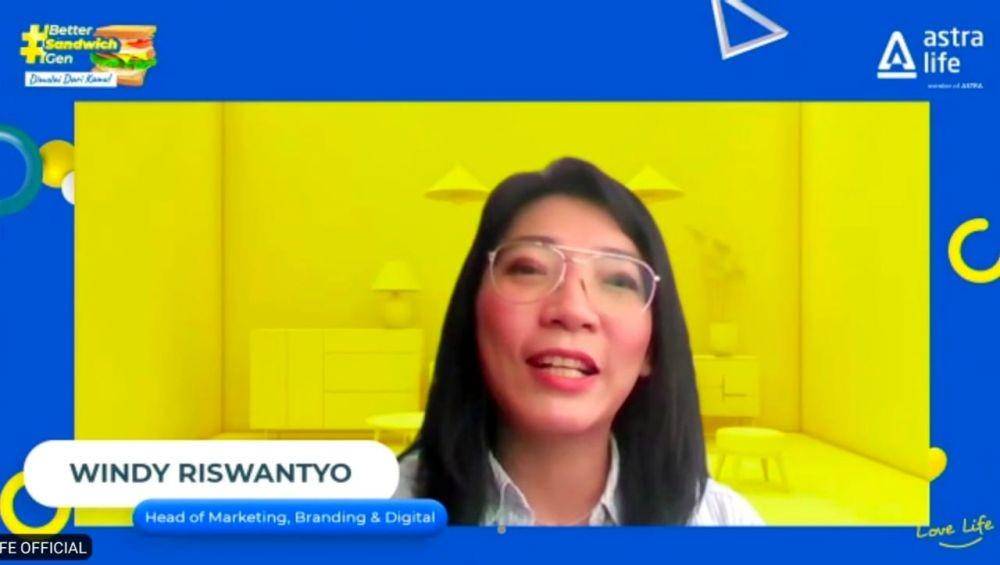 Head of Marketing, Branding & Digital Astra Life, Windy Riswantyo (dok. Tangkapan Layar)