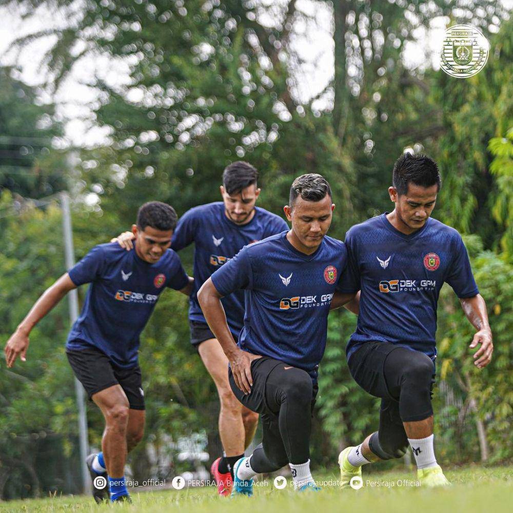 Persiraja saat persiapan menghadapi Arema FC. Instagram/persiraja_official
