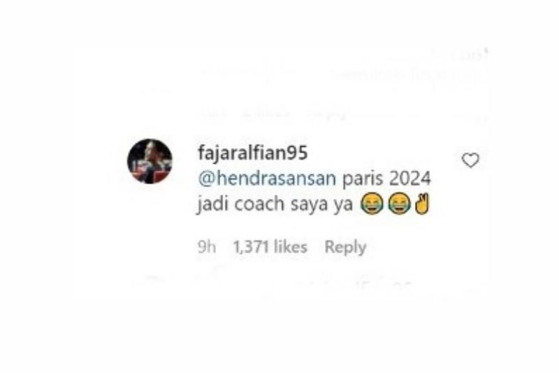 Komentar Atlet Fajar Alfian (instagram.com/bwf.official)