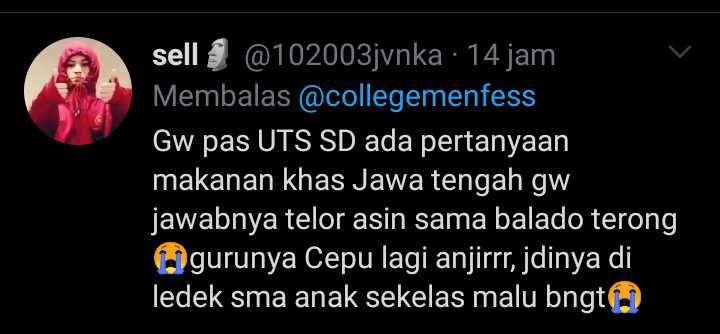 tidak fokus (twitter.com/102003jvnka)