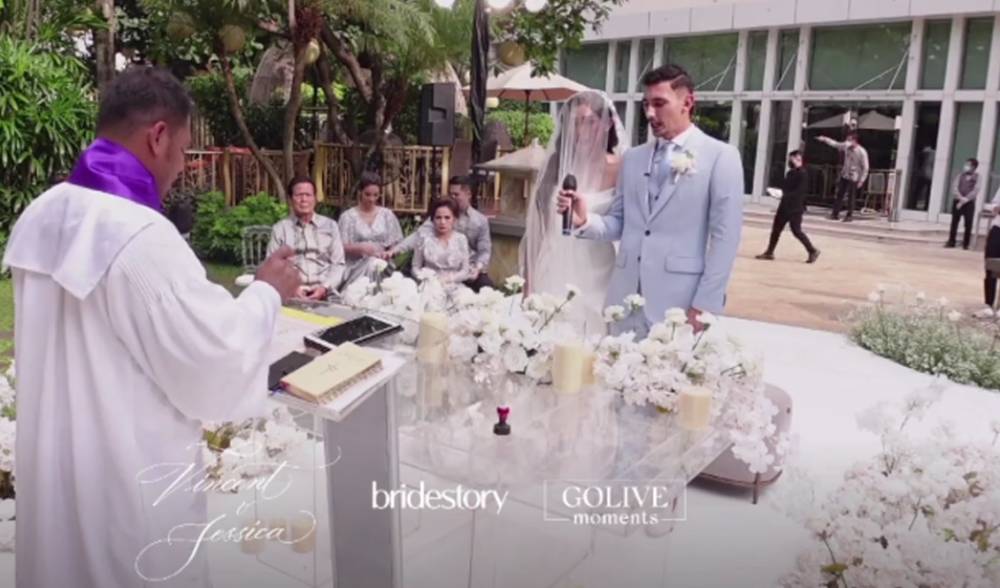 potret pernikahan Jessica Iskandar dan Vincent Veerhag (dok. instagram.com/thebridestory)