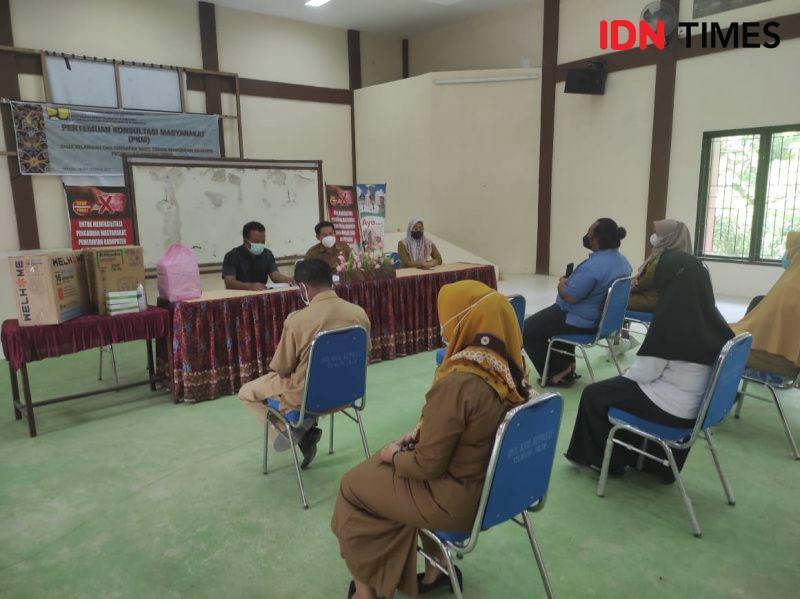 Sosialisasi Pilkades serentak Kecamatan Sepaku (IDN Times/Ervan)