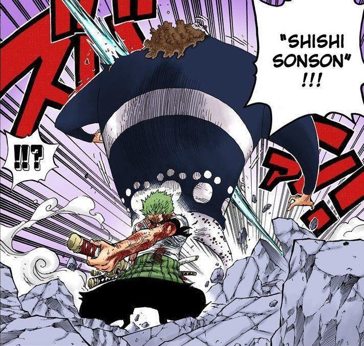 Keren! 6 Moment Terbaik Zoro Gunakan Jurus Shishi Sonson di One Piece
